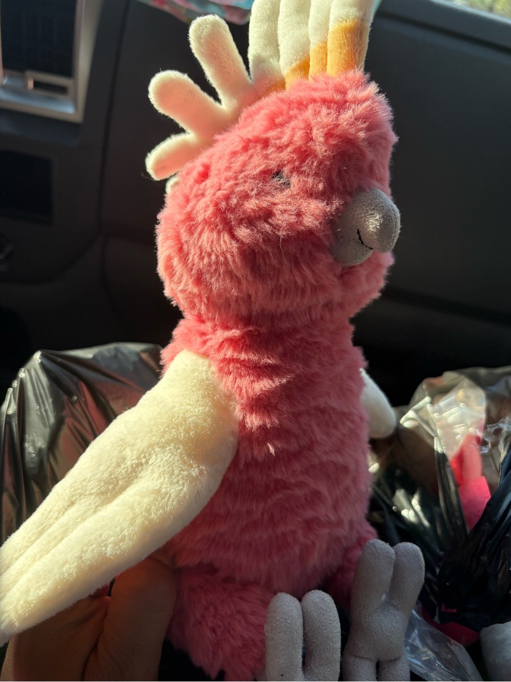 Jellycat Pink and Cream Cockatoo Plush Toy
